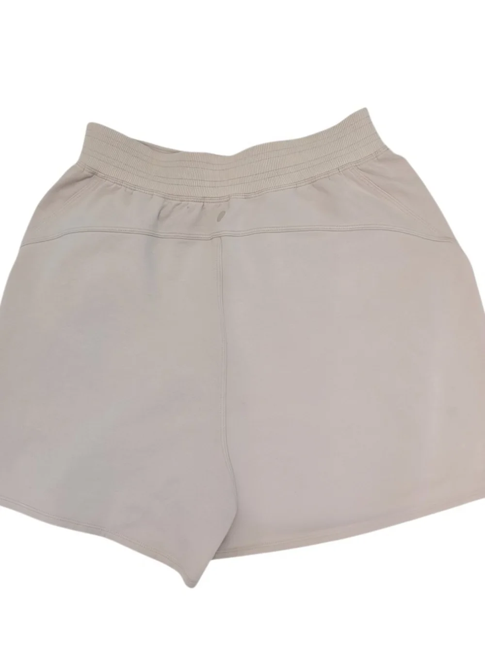 Lululemon High Rise Lounge Shorts Cotton Lycra Beige Size 8